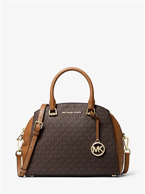 michael michael kors maxine leather dome satchel